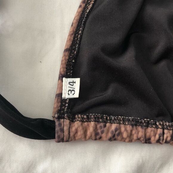 Plus size 3X/4X snake print bikini top - Picture 3 of 3